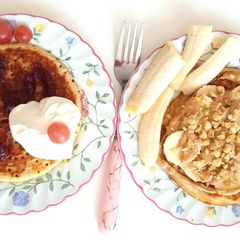A picture of Tastiest Greek yoghurt pancakes.