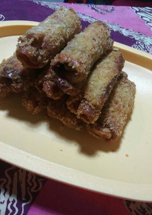 Foto resep Roti gulung isi pisang coklat keju