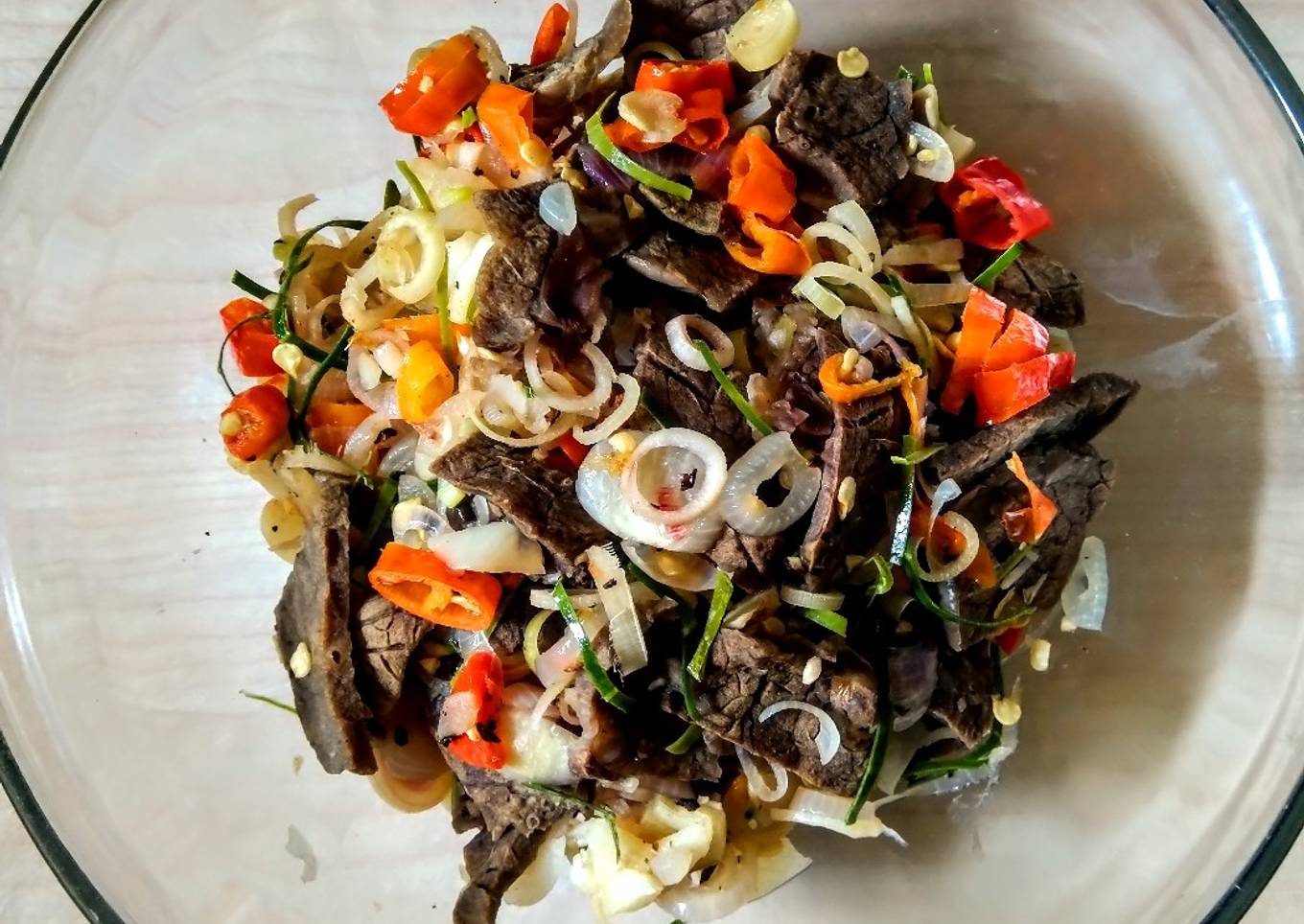 Paru Sambal Matah Daun Kunyit (Makan Enak Mesti Sedang Diet)