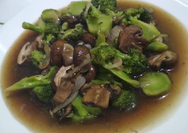 Resep Tumis brokoli jamur lada hitam, Bisa Manjain Lidah