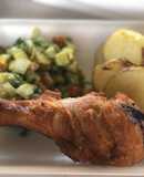 Pollo frito con papas al Disco 😋