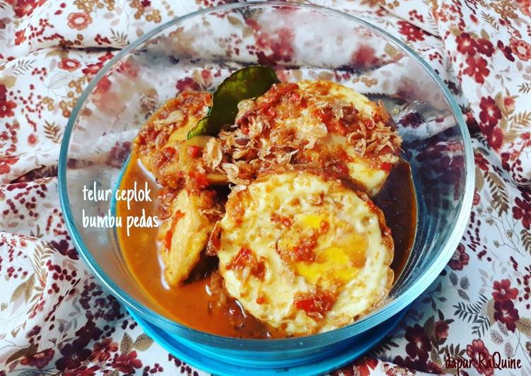Telur ceplok bumbu pedas 🥚🥚🌶🌶