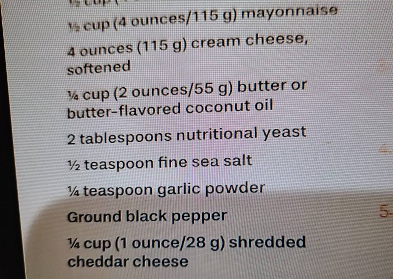 Cauliflower Bake