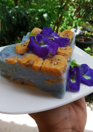 Foto resep Nagasari raja bunga telang