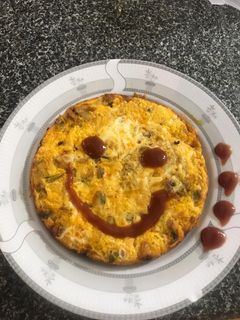 عکسی از دستور پیتزا تخم مرغی😋