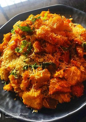 A picture of Bread Upma.