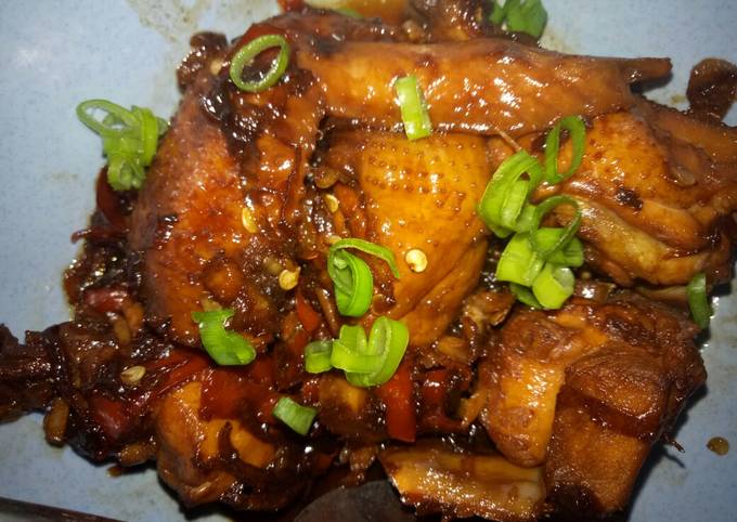 Ayam kecap tanpa di goreng