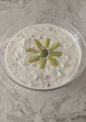 عکسی از دستور ماست طعم دار