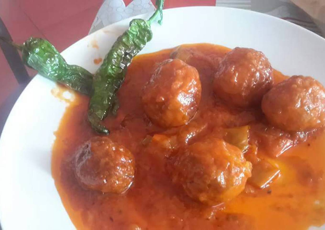 Albóndigas de pavo en salsa de tomate