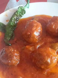 Una foto de Albóndigas de pavo en salsa de tomate