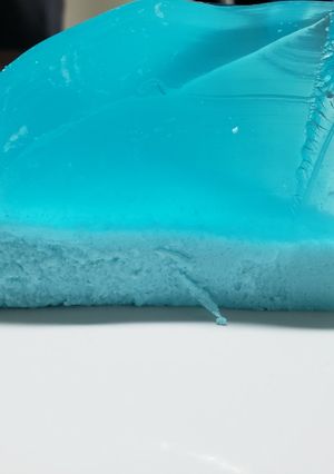 Una foto de Gelatina de agua y crema
