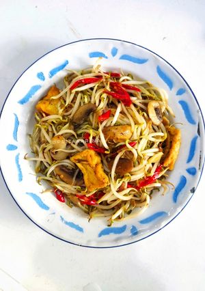 Foto resep Oseng Jamur Kancing Tahu Tauge