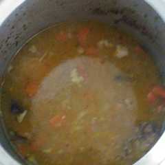Una foto de Sopa con pollo