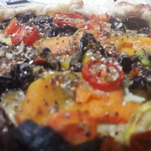 Tarta de verduras grilladas/ asadas