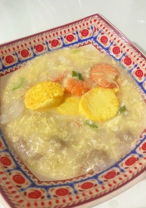 Foto resep 100. Tofu Egg Soup
