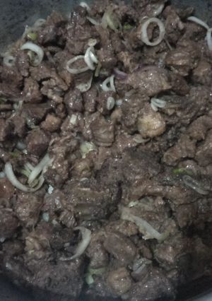 A picture of Fried beef.