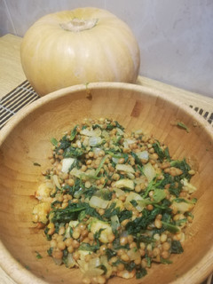 Una foto de Lentejas con espinacas al curry 🍛 🥬