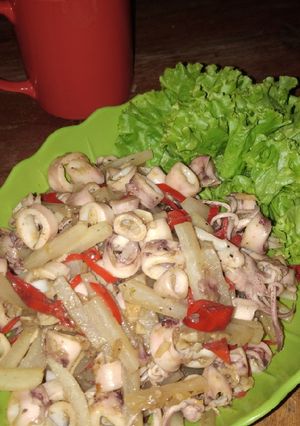 Foto resep Tumis Lobak Cumi Asin