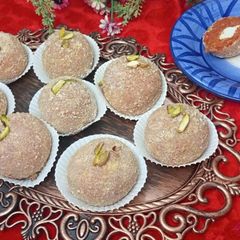 A picture of Carrot Ladoo گاجر کے لڈو.