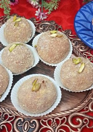 A picture of Carrot Ladoo گاجر کے لڈو.