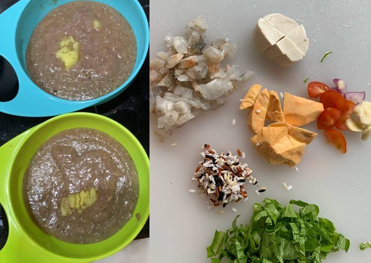Cara Memasak Bubur Tim 7 Mix Rice Dan Udang Yang Enak