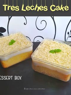 Foto resep Tres Leches / Milk Bath Cake Dessert Box