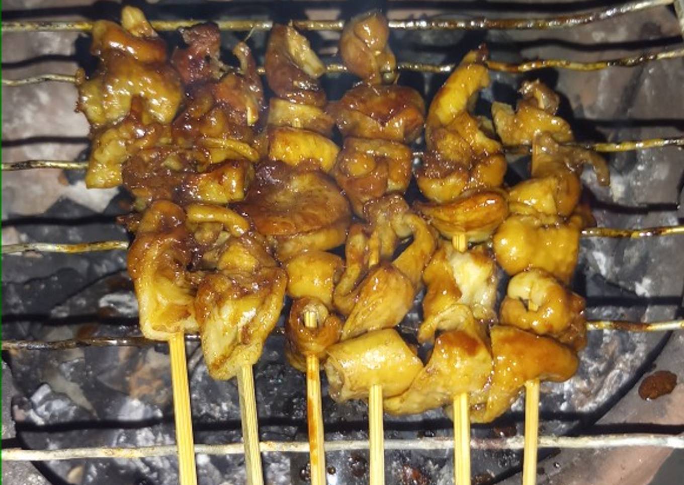 Sate kulit angkringan