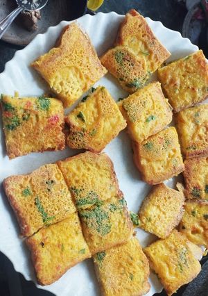 A picture of Bread Pudla.