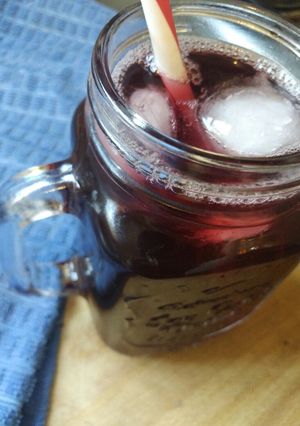 Una foto de Agua de flor de Jamaica