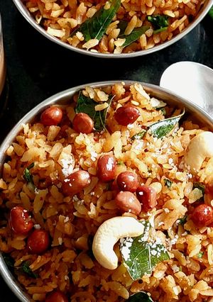 A picture of Tamarind poha.