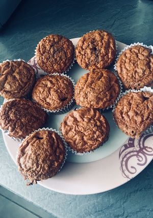 Une photo de Muffins au chocolat moelleux...😊