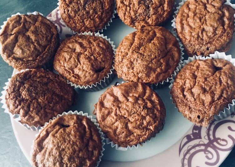 Muffins au chocolat moelleux...😊