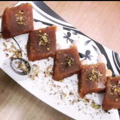 A picture of Besan Burfi.