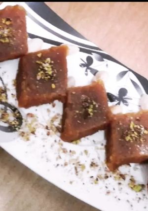A picture of Besan Burfi.