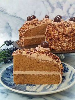 Foto resep Mocca Nougat Cake Kukus