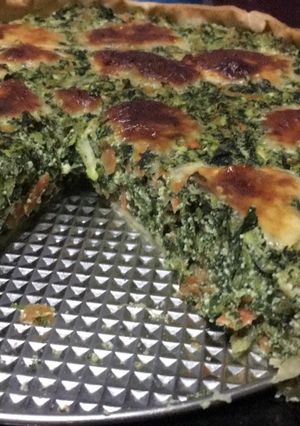 Una foto de Tarta de espinaca, ricota, zanahoria y zucchini