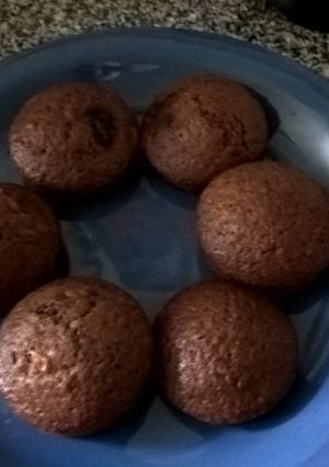 Una foto de Muffins de chocolate y esencia de nuez / esencia de menta