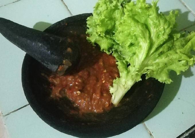 Sambal terasi homemade