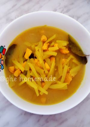 Foto resep Sayur labu siam ayam tanpa santan