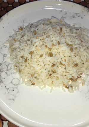 Una foto de Arroz con semillas