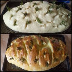 A picture of Focacia bread.