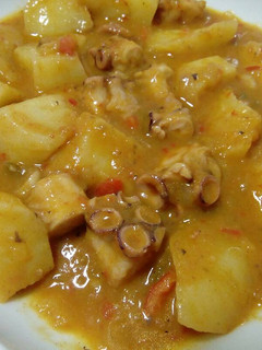 Una foto de Patatas con pulpo