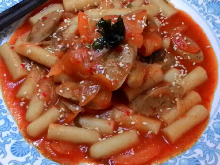 Resep Homemade Topokki (Spicy Korean Rice Cake/집에서 만든 떡볶이) Anti Gagal