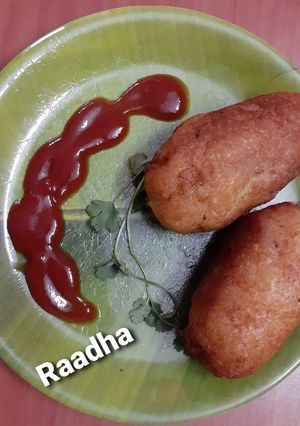 A picture of Paneer cutlet.