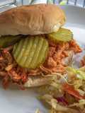 Crockpot BBQ Chicken Sandwiches