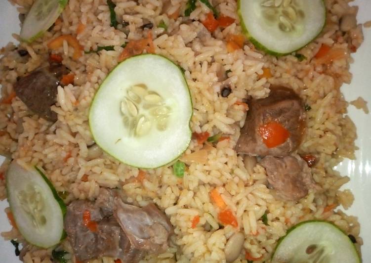 Recipe of Any-night-of-the-week Fried rice with beans