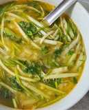 Canh khoai tây rau cần