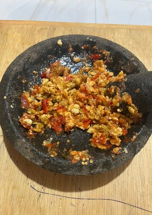 Foto resep Sambal Tempe (Merah dari Cabai)