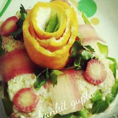 A picture of Russian salad.