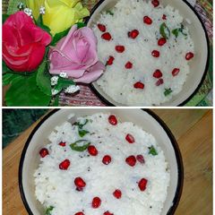 Pomegranate Curd rice A picture of Pomegranate Curd rice.